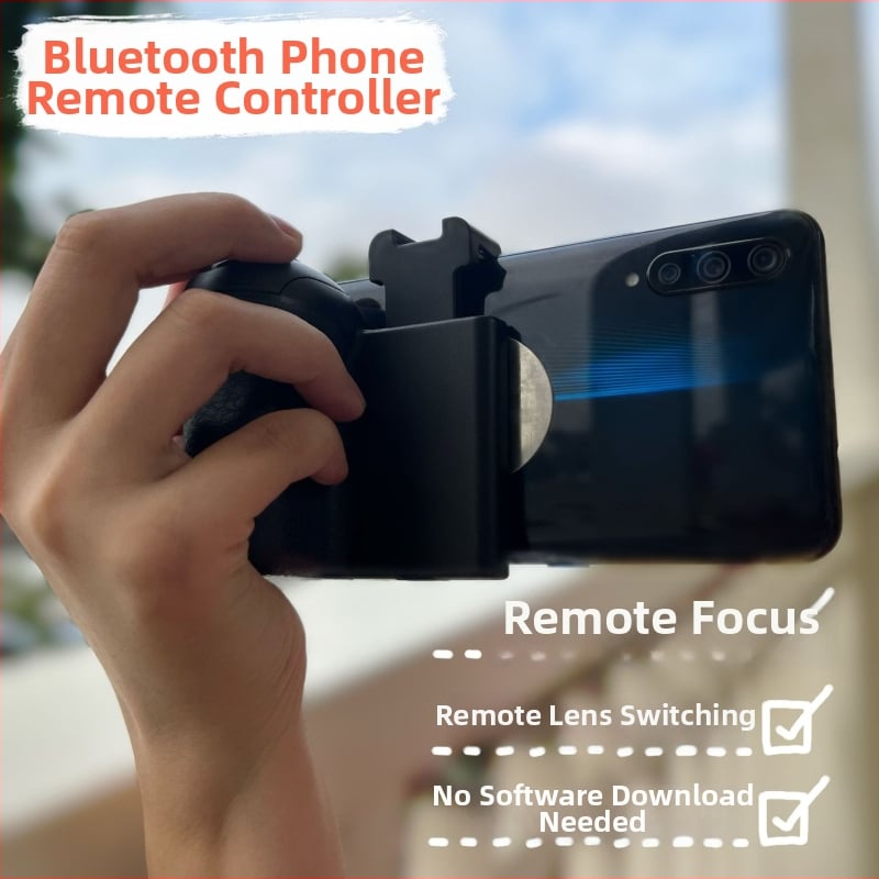 ODEN BK-CH3A Pomoćnik za fotografiranje pametnim telefonom s pametnim zumom — Bežični Bluetooth 2.4G daljinski upravljač, ABS tijelo, 65 g, daljinsko fokusiranje i izmjena objektiva, držač za telefon