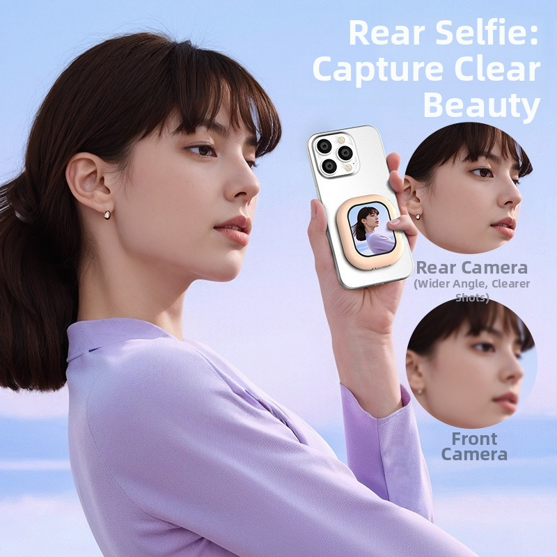 MagSafe magnetski selfie projektor za telefone – mini bežični projektor zaslona (Model T3, Bluetooth 4.0, ABS, 300 g)