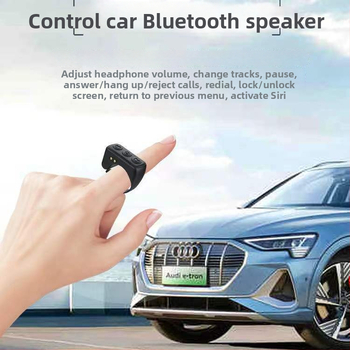 Bluetooth универсално дистанционно управление с контрол на звука, превключване на песни, възпроизвеждане на музика, заключване на екрана, приемане на обаждания и клавиш за селфи (D02; Bluetooth 5.0; ABS; 98 g)