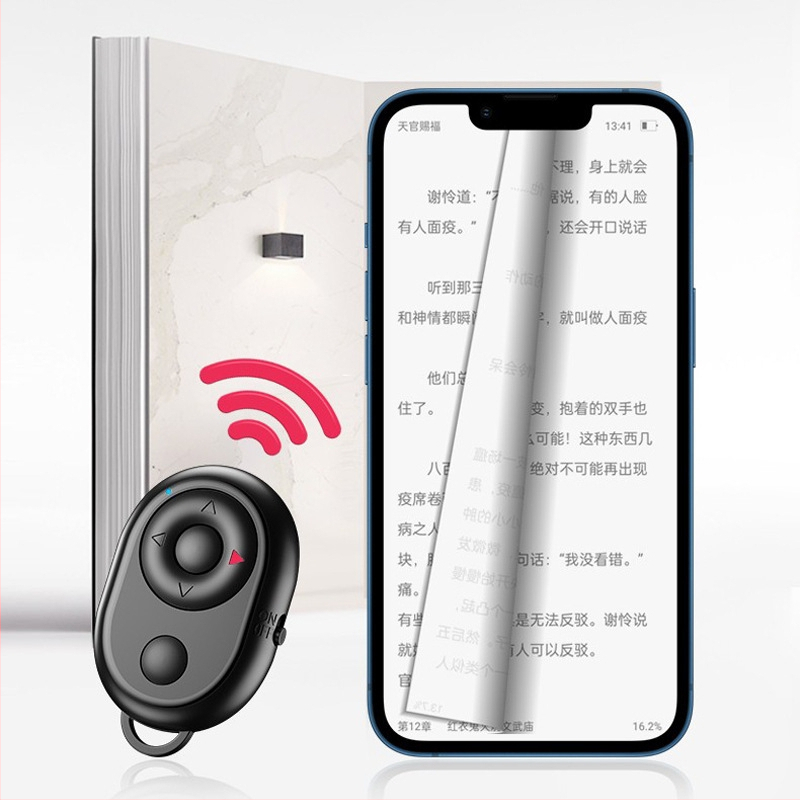 Okostelefonhoz Bluetooth selfie távirányító, ABS anyag, vezeték nélküli kamera-vezérlés, Bluetooth 4.0, 20 g