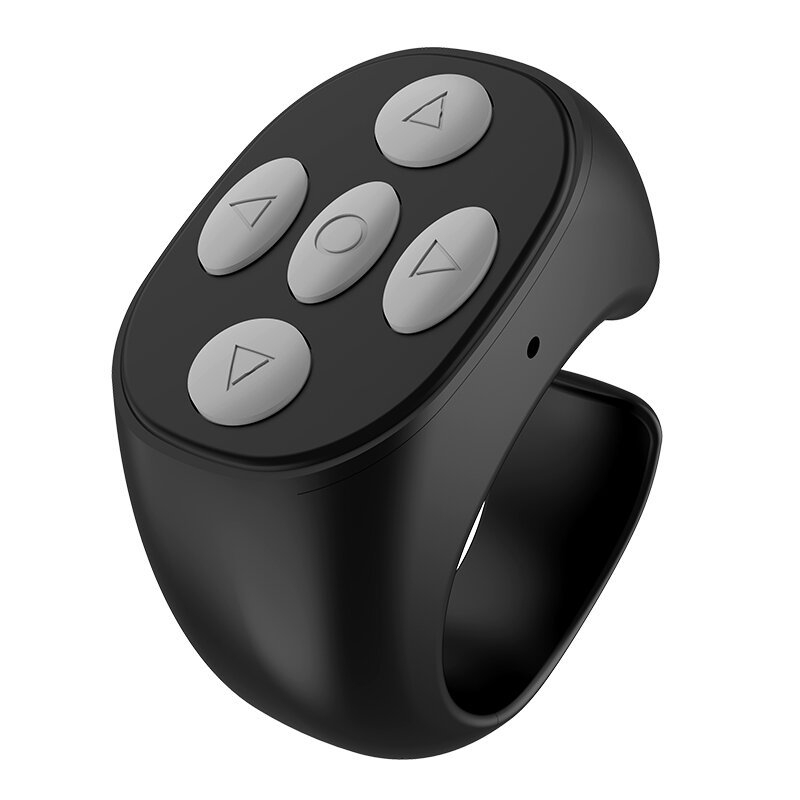 Δαχτυλίδι απομακρυσμένου ελέγχου κάμερας Bluetooth για smartphones — selfie, έλεγχος βίντεο, μετακίνηση σελίδων, οθόνη αφής (Μοντέλο Jx05, Bluetooth 5.3, ABS, 7 g)
