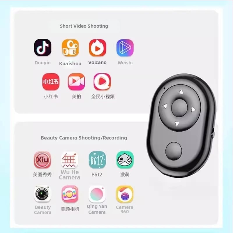 Bluetooth daljinsko upravljanje sa šest tipki za mobitel – selfie i daljinsko snimanje videa (Model: Bluetooth remote control; Bluetooth tip: Drugo; Materijal: Drugo; Šifra proizvoda: Ljlyykq)