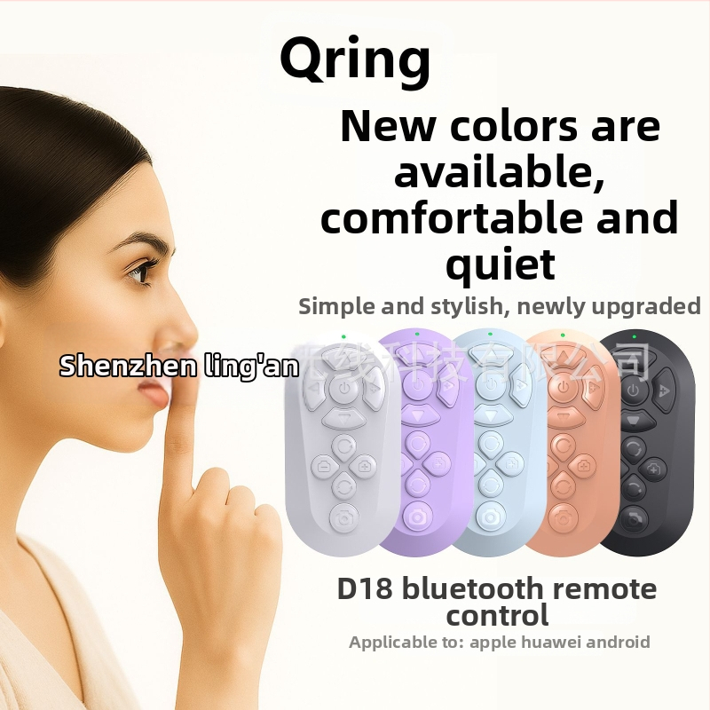 Bluetooth selfie diaľkové ovládanie pre telefóny a tablety, Qring BLE-M3, D18, uvedené v roku 2025, skladom