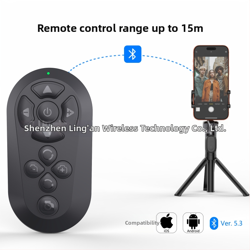 Bluetooth selfie diaľkové ovládanie pre telefóny a tablety, Qring BLE-M3, D18, uvedené v roku 2025, skladom