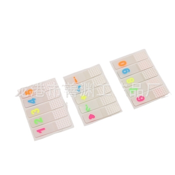Etichetă index PET transparentă cu indicator fluorescent demontabil, stil INS pentru clasificarea elevilor, Post-it drăguț, 20 de pagini