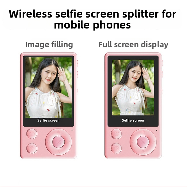 Mobiltelefonhoz készült vezeték nélküli Selfie-képernyő-tükröző eszköz — mágneses tartó, Bluetooth 4.0, Anyag: ABS + szilikon-gél + mágnes, Modell: A1.a2 a3.a4