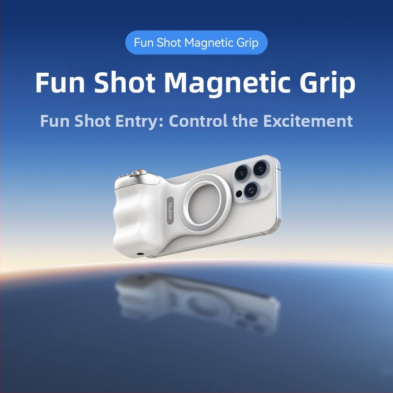 TELESIN Magsafe Shooting Aid – Ručna drška za fotografiju na telefonu, Bluetooth 5.0, Plastika, 105 g, Android kompatibilan