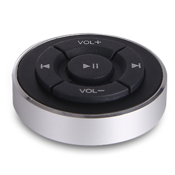 Bluetooth multimediálny gomb s tlačidlom na selfie a ovládaním hudby na volante — BT-M3, Bluetooth 4.0, ABS, 65 g