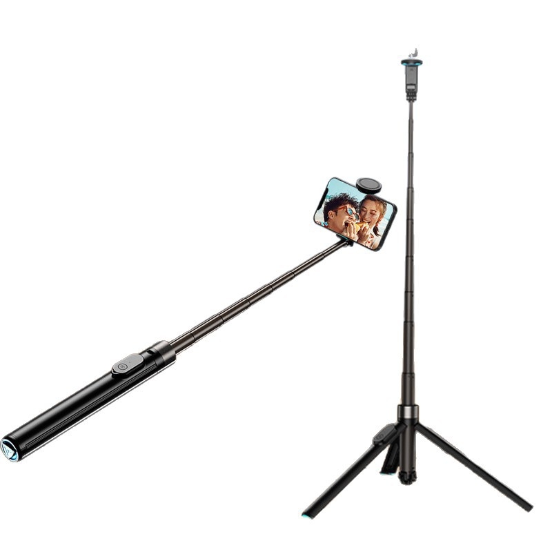 Selfie štapić i tripod za telefon, sve-u-jednom, prenosni teleskop Bluetooth s daljinskim upravljačem, legura, prilagodljiv, univerzalno