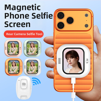 Zariadenie pre selfie s displejom X3 — magnetické zadné uchytenie, Bluetooth 4.0, ABS, 300 g, univerzálna kompatibilita