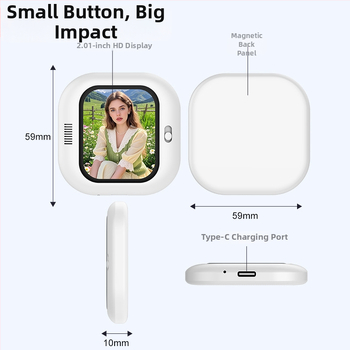 Zariadenie pre selfie s displejom X3 — magnetické zadné uchytenie, Bluetooth 4.0, ABS, 300 g, univerzálna kompatibilita