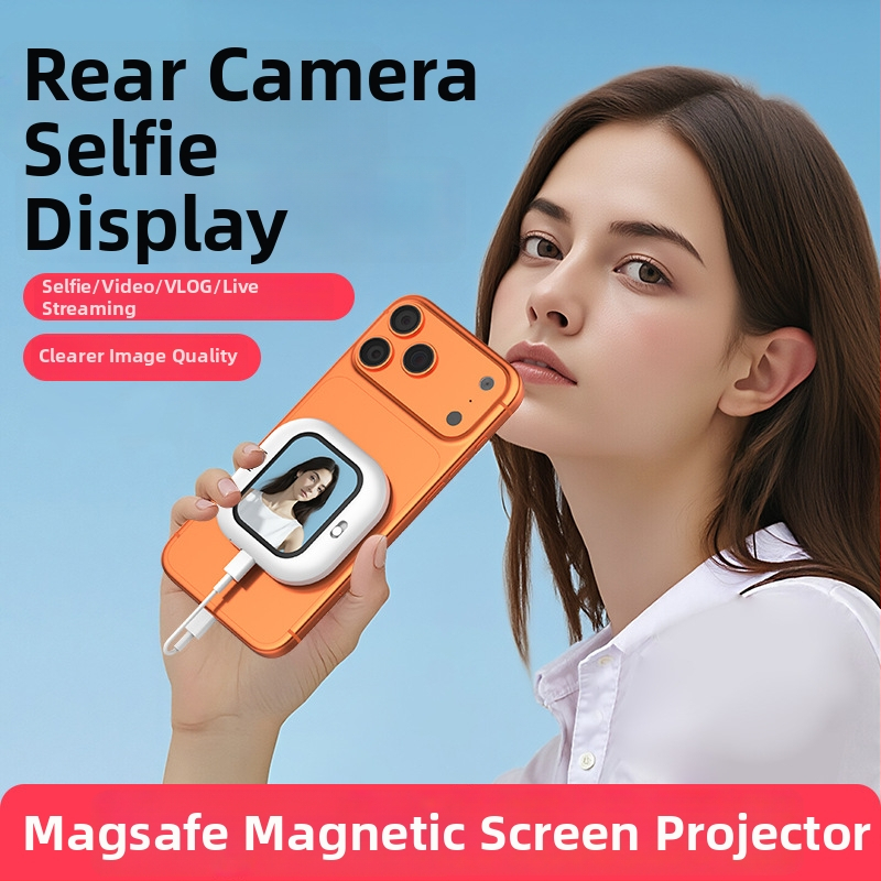 Zariadenie pre selfie s displejom X3 — magnetické zadné uchytenie, Bluetooth 4.0, ABS, 300 g, univerzálna kompatibilita
