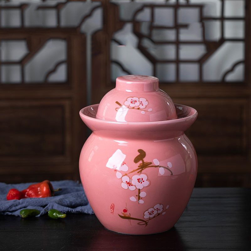 Keramički lonac za kiselo povrće, kućna upotreba, keramička posuda za kiselo povrće, starinski Sichuan stil, čvrsto zatvarač