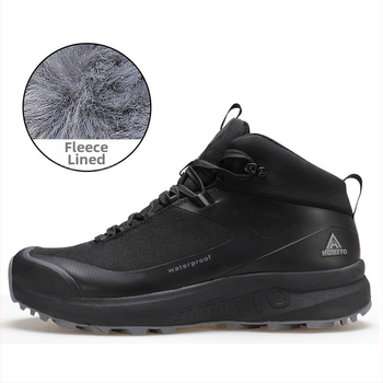 Мъжки зимни хайкинг обувки за сняг, висок връх, антихлъзгаща подметка, подплатени с флис, горна част nylon+кожа, Phylon средна подметка