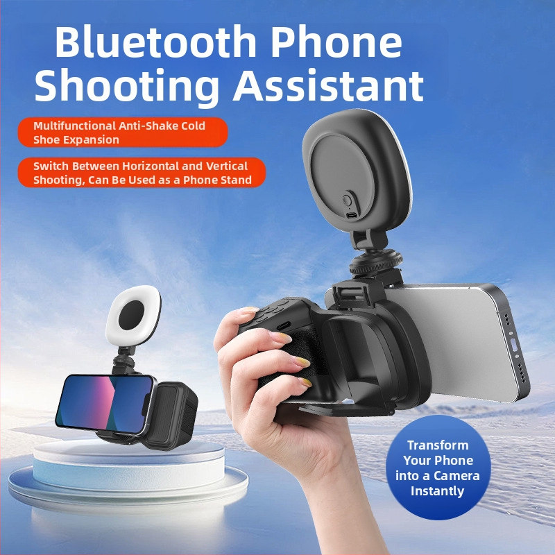 Bluetooth pomocník na fotografovanie pre smartfón — držadlo na selfie, ABS materiál, Bluetooth 4.0, hmotnosť 130 g