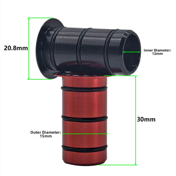 Set za konverziju hub-a bicikla s osi 15 mm na 12 mm, aluminijska legura