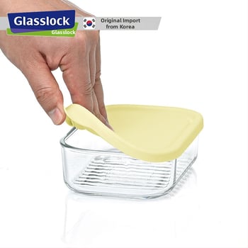 GlassLOCK sklenená nádoba do chladničky, obdĺžnikového tvaru, mikrovlnná vhodná, objem 800–1000 ml