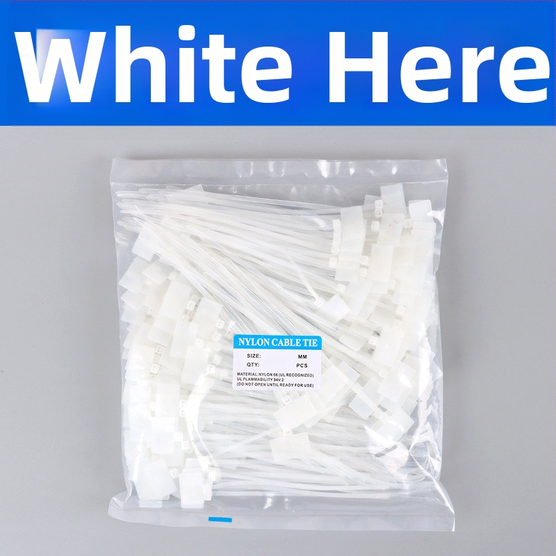 Kabelske stezaljke za označavanje PA66 materijal; Marka Jiutai; paket od 100 komada uz naljepnicu i olovku; Podrijetlo: Wenzhou, Zhejiang, Kina.