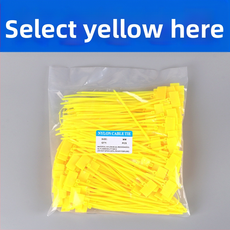 Kabelske stezaljke za označavanje PA66 materijal; Marka Jiutai; paket od 100 komada uz naljepnicu i olovku; Podrijetlo: Wenzhou, Zhejiang, Kina.