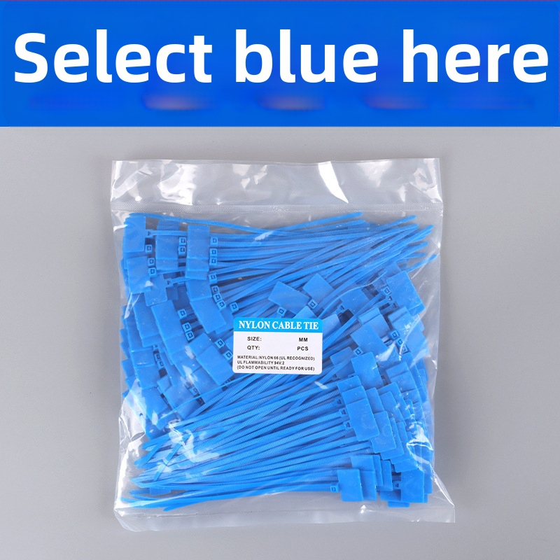 Kabelske stezaljke za označavanje PA66 materijal; Marka Jiutai; paket od 100 komada uz naljepnicu i olovku; Podrijetlo: Wenzhou, Zhejiang, Kina.