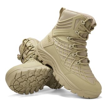 Hegymászócipő – félmagas, elöl fűződő, csúszásmentes, felső rész műbőr, külső talp természetes gumi