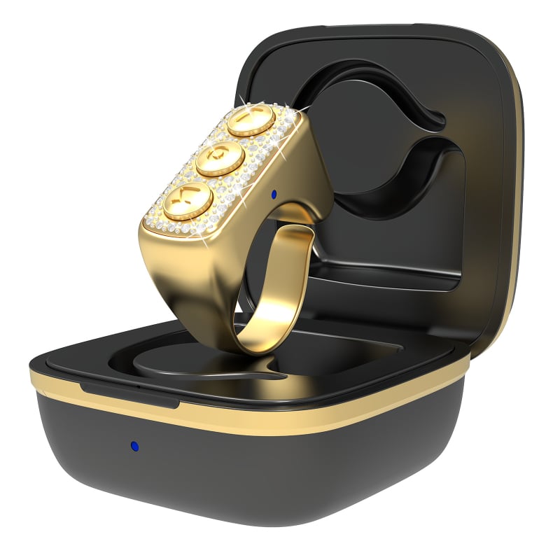 D03 telecomandă Bluetooth pentru telefon – inel selfie, Bluetooth 5.0, ABS, greutate 90 g