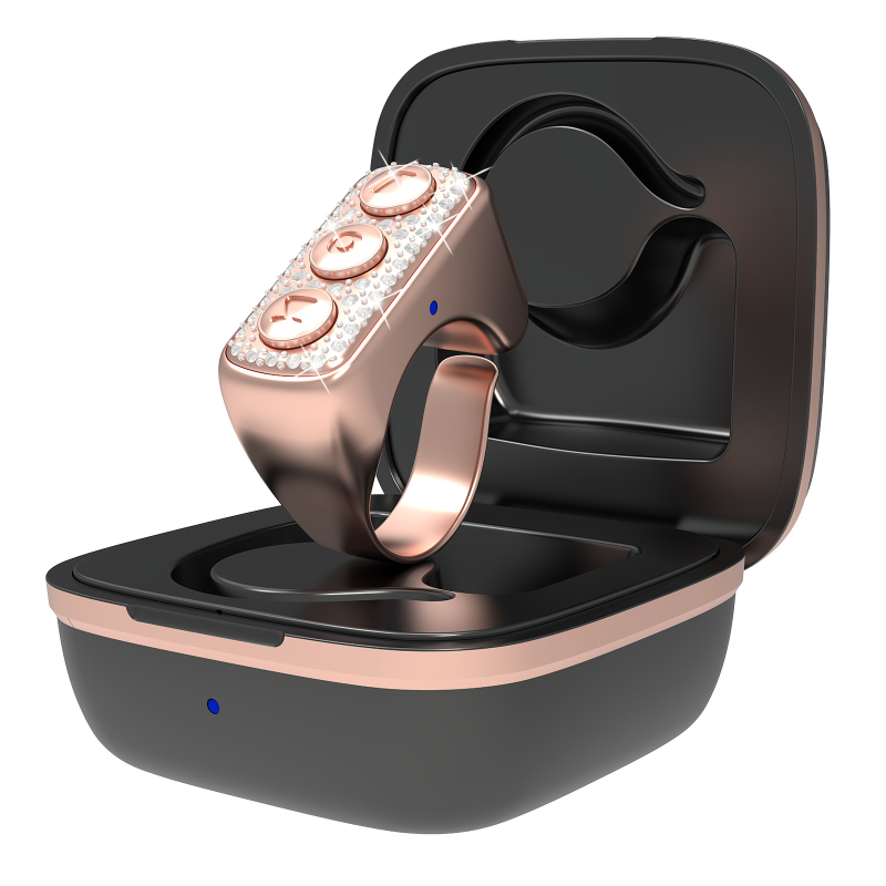 D03 telecomandă Bluetooth pentru telefon – inel selfie, Bluetooth 5.0, ABS, greutate 90 g