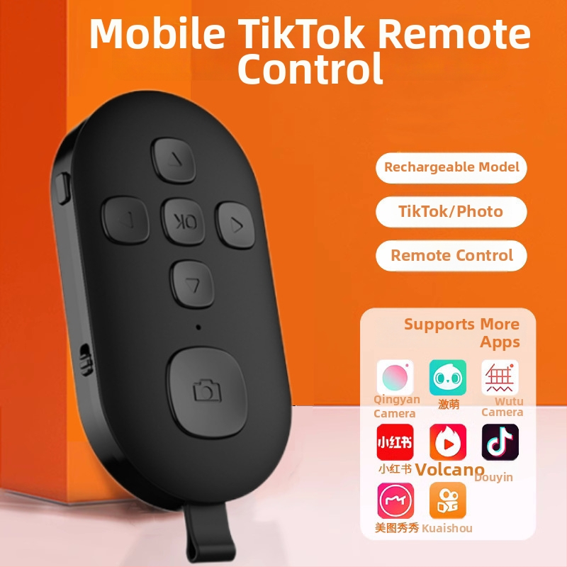 Diaľkové ovládanie pre telefón – nabíjateľný Bluetooth foto nástroj, model Beauty-1, Bluetooth 4.0, plast, 13,7 g