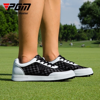 PGM Pantofi golf pentru bărbați – Ușori, Parte superioară din plasă, Talpă EVA, Talpă din cauciuc antiderapant, Profil scăzut