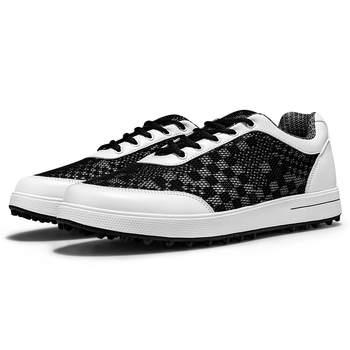 PGM Pantofi golf pentru bărbați – Ușori, Parte superioară din plasă, Talpă EVA, Talpă din cauciuc antiderapant, Profil scăzut