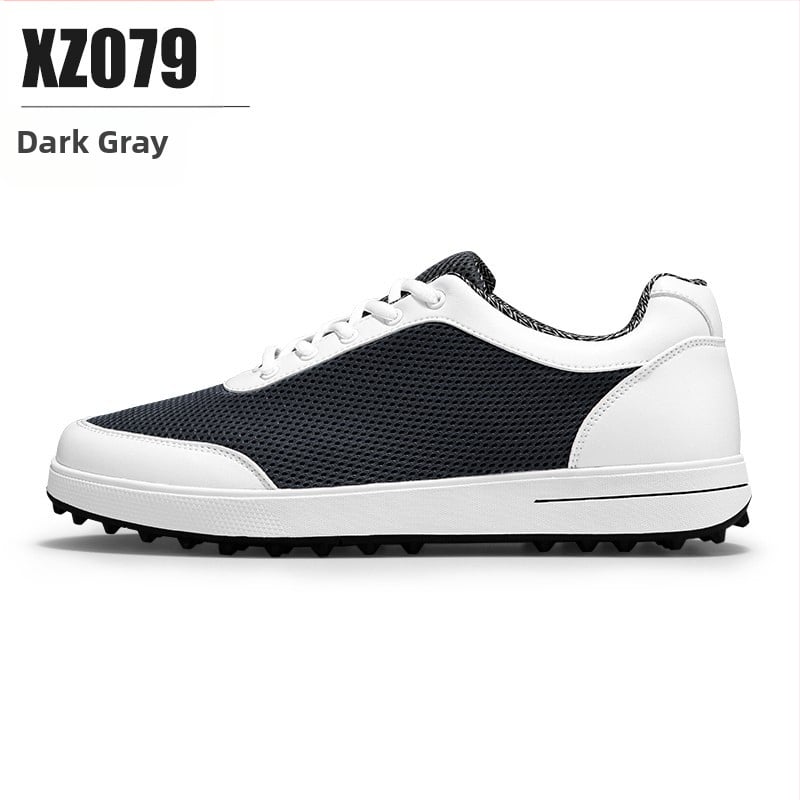 PGM Pantofi golf pentru bărbați – Ușori, Parte superioară din plasă, Talpă EVA, Talpă din cauciuc antiderapant, Profil scăzut