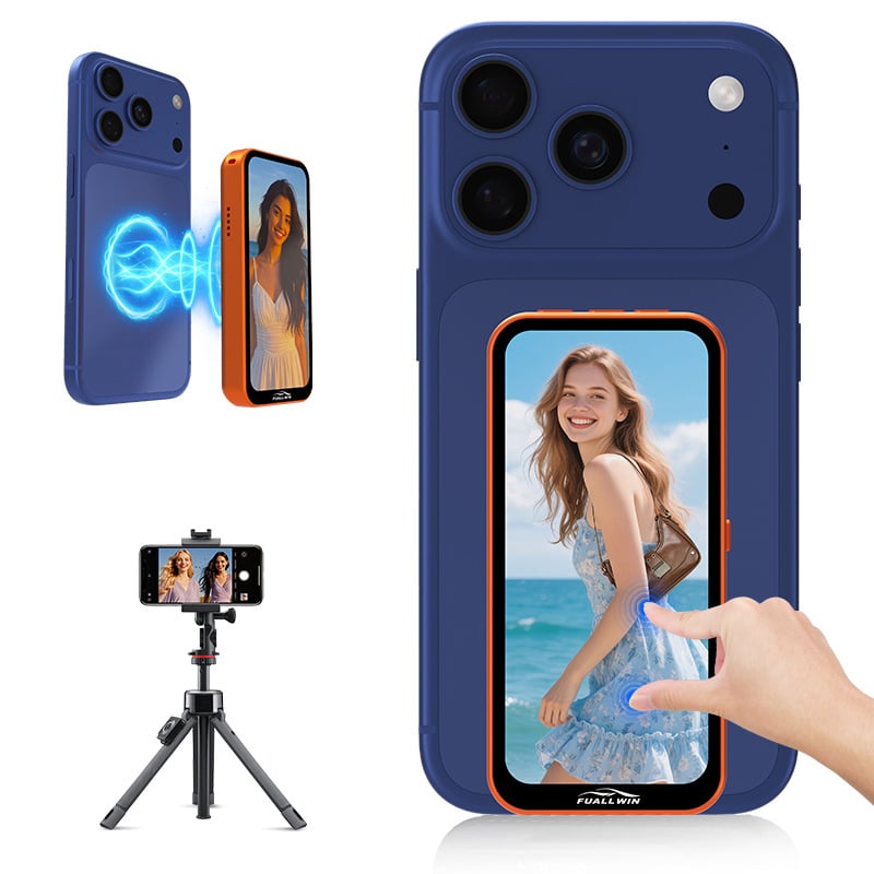 Dispozitiv de oglindire a ecranului telefonului FW120, Aluminiu de înaltă calitate, MagSafe încorporat, Ecran tactil cu butoane, Greutate 120 g, Bluetooth 4.0