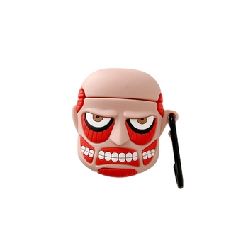 AirPods 12 védőtok – Kreatív 3D Attack on Titan dizájn (PVC, JR-01, AirPods 12, Clamshell, Cartoon)