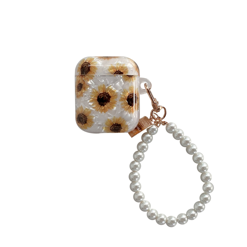 AirPods 4 védőtok - Napraforgó minta, TPU anyag, injekciós öntés, Apple-kompatibilis, testreszabható