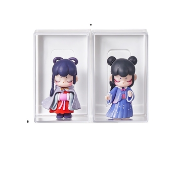 Zidna prozirna vitrina za figurice (PS) 5L kapaciteta – Charming cat