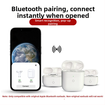 AirPods Pro 1/2 Náhradný nabíjací kryt — PC pevný obal, univerzálny, vstrekovanie, Model QCY T8