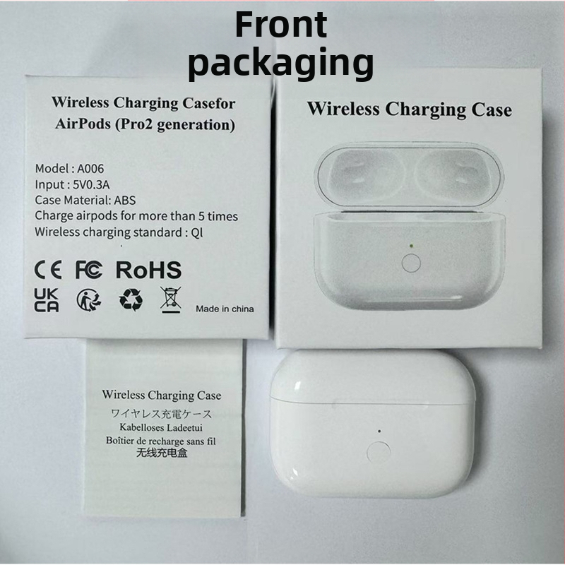 AirPods Pro 1/2 Náhradný nabíjací kryt — PC pevný obal, univerzálny, vstrekovanie, Model QCY T8