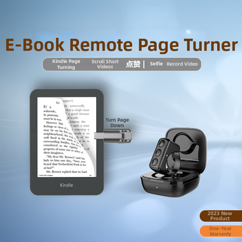 Bluetooth gyűrűs távirányító okostelefonhoz: Selfie- és oldalfordítás vezérlés, Bluetooth 5.0, ABS, 110 g