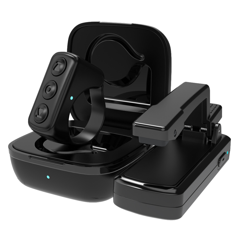 Bluetooth gyűrűs távirányító okostelefonhoz: Selfie- és oldalfordítás vezérlés, Bluetooth 5.0, ABS, 110 g