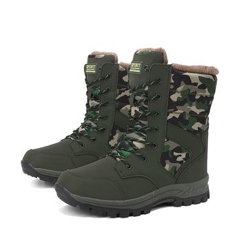 Zimske čizme za snijeg visokog kroja, vodootporne, protuklizna potplata, topla podstava od flisa i debela vuna, gornji dio od sintetičke kože, šnure sprijeda