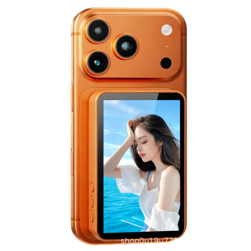 Vezeték nélküli hátul magnetikus selfie kijelző telefonhoz távirányítóval, hangos zoom vetítés kijelző — Modell Beauty 7, Bluetooth 4.0, Műanyag, 100 g