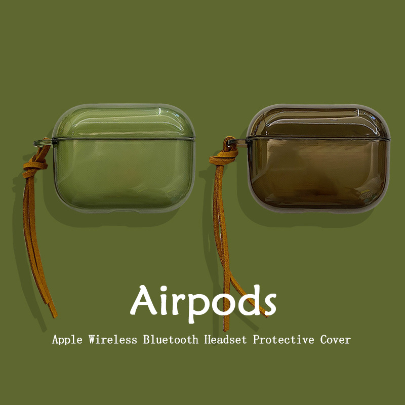Zaštitna futrola za AirPods 4, kompatibilna s Apple AirPods 2. generacije Bluetooth slušalice Pro, zelena i siva, 5. generacija