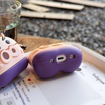 Ultron AirPods Pro tok - rajzfilm szilikon védőhéj, puha héj, injektálásos formázás, Apple-lel kompatibilis