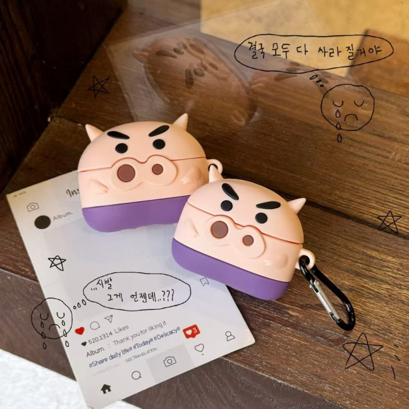 Ultron AirPods Pro tok - rajzfilm szilikon védőhéj, puha héj, injektálásos formázás, Apple-lel kompatibilis