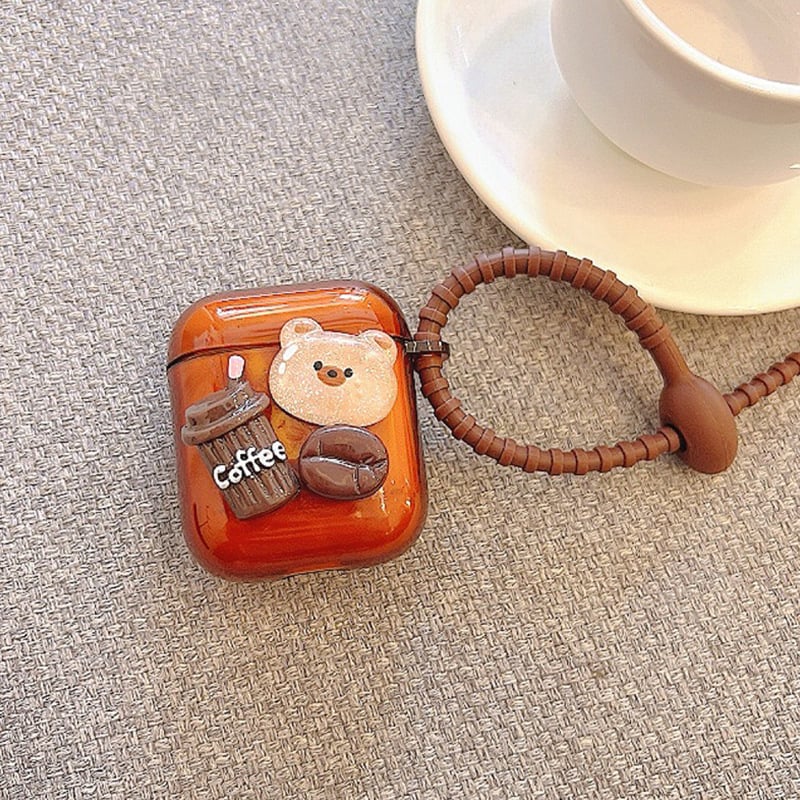 AirPods TPU futrola — prozirna mekana zaštita, prijenosni dizajn, univerzalna kompatibilnost, s lancem za nošenje, prilagodljivo