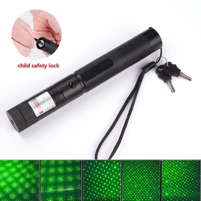 Višenamjenski laserski pokazivač i svjetiljka, šifra 301, laserski snop u jednom točkiću, za nastavu, zabavu i aktivnosti na otvorenom, Yuxi Electronics, metalno kućište