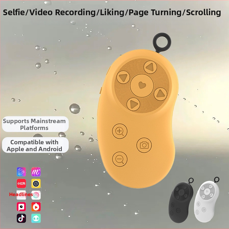 Bluetooth távirányító mangó-borsó formában, Bluetooth 4.0, ABS anyag, 20 g, modell D.y