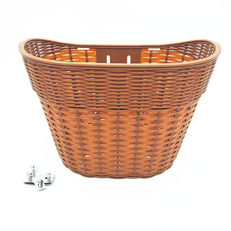 Plastični koš za bicikl, vintage stil, za bicikle i električne bicikle