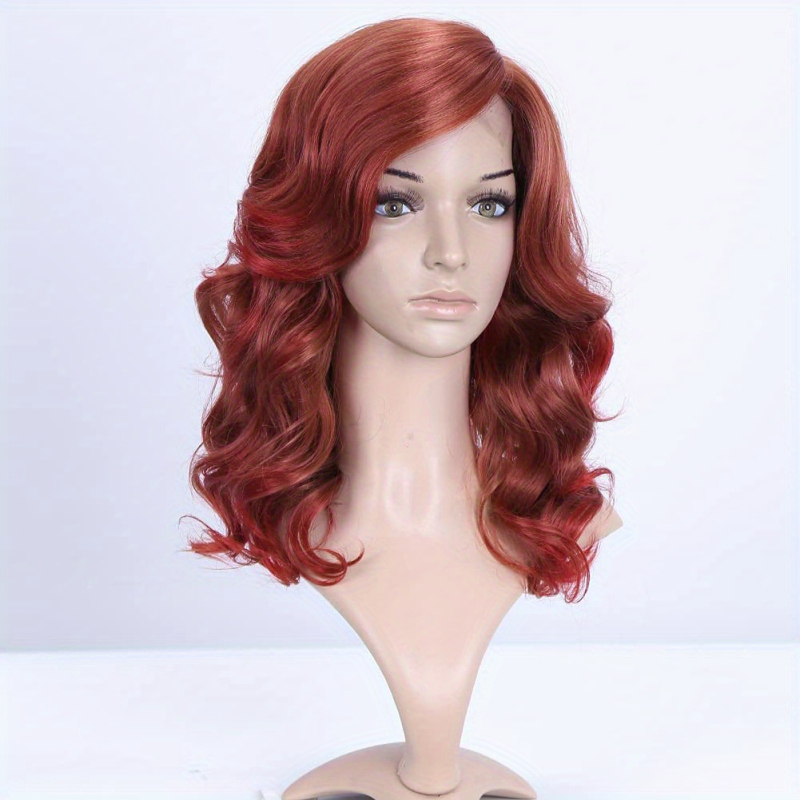 Női paróka, rövid hullámos haj, Lace Front, oldalsó rész, modell GBJ17125