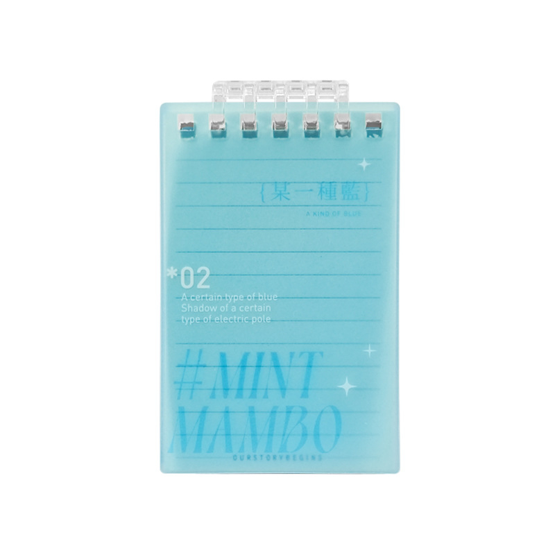 A7 džepna bilježnica s preklopnom spiralom, 80 stranica, format A7, prijenosni studentski bilježnik